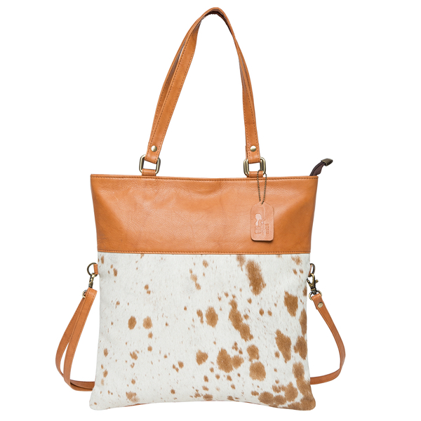 Foldover Bag - Istanbul - Cowhide by The Design Edge