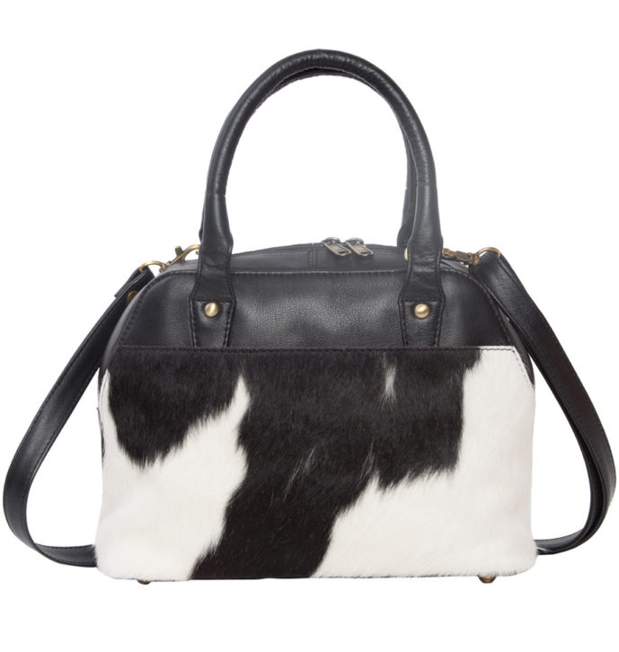 Buy Myra Bag Flouncy Cowhide Bag Upcycled Cowhide & Leather S-2850 at  Amazon.in